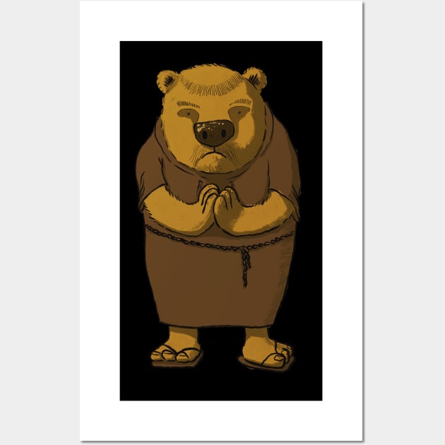 Monk Bear Wall Art by Bad Opera